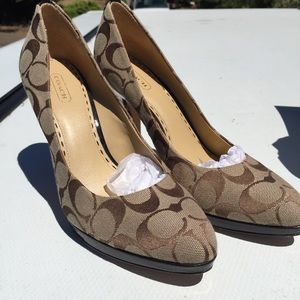 Coach signature heels
